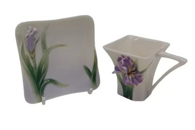 Franz Porzellan Atemberaubende IRIS Demi Tasse TASSE UND UNTERTASSE FZ00819UK Verpackt