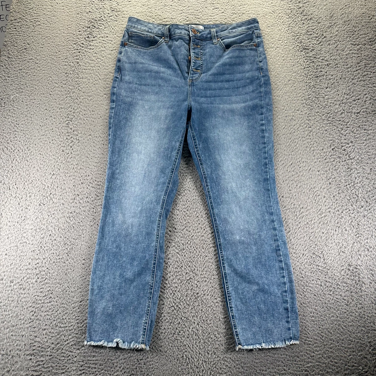 Pantalon Skinny Bleu LC Lauren Conrad Taille 2 - Coton élasthanne, Coupe Ajustée