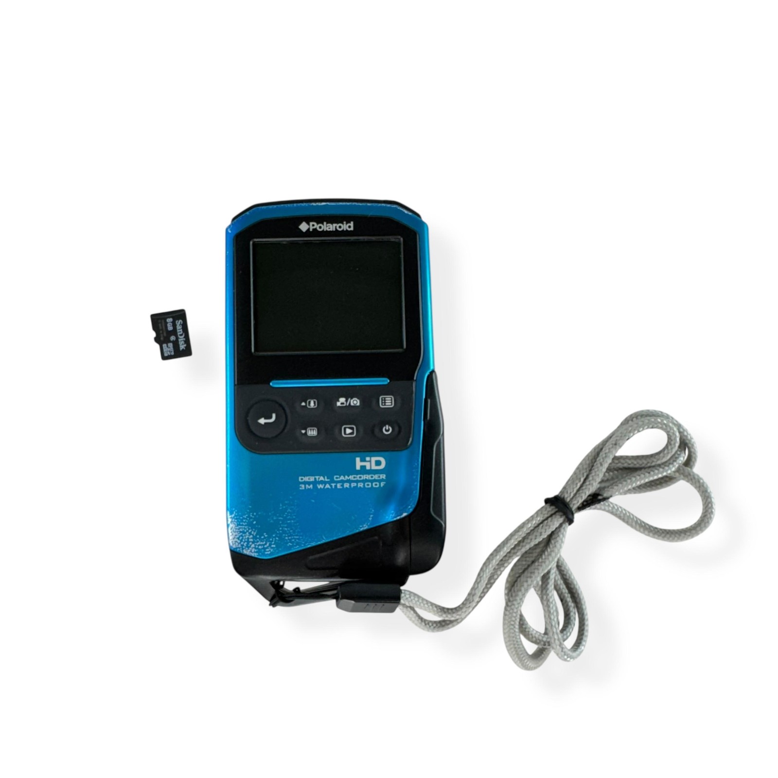 Blue Waterproof 3m Video Camera W/ 8gb Card