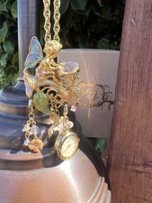 FABULOUS KIRKS FOLLY SUPER RARE "Moonflower" Fairy BROOCH NECKLACE & WATCH