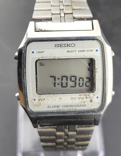 w/Video: Vintage Seiko LCD Digital Alarm Chronograph Watch
