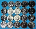 Roll 2025-P (20x) Kennedy Half Dollar Uncirculated Coins $10 face from bank roll