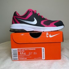 PS Nike Air Max Premiere Run Blk Pink White 716789-004 NEW in Box Kids Size 11c