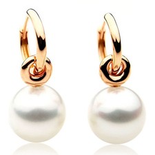 Pacific Pearls 10mm White Australian South Sea Pearl Earrings mid year sale 2024