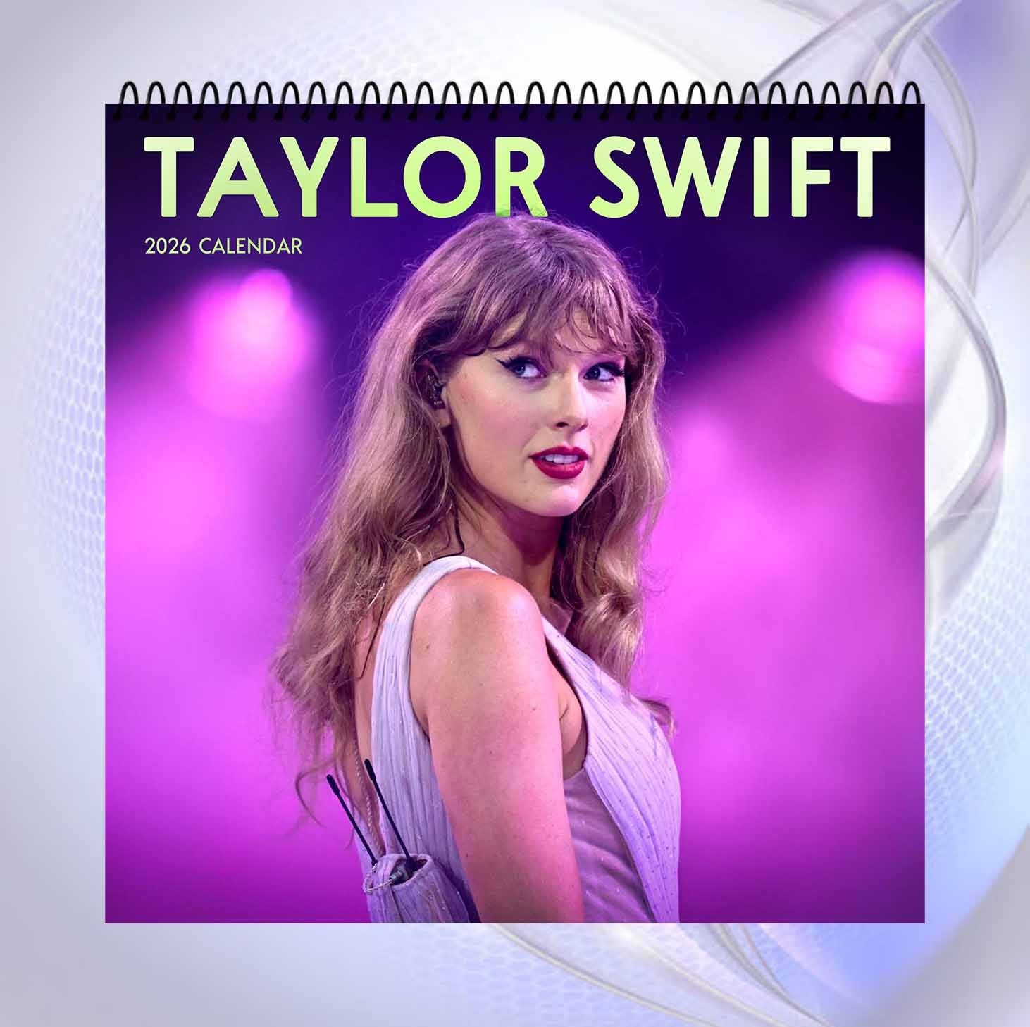 Taylor Swift 2026 Calendar, Concert Moments, Pop Music Star Collectible