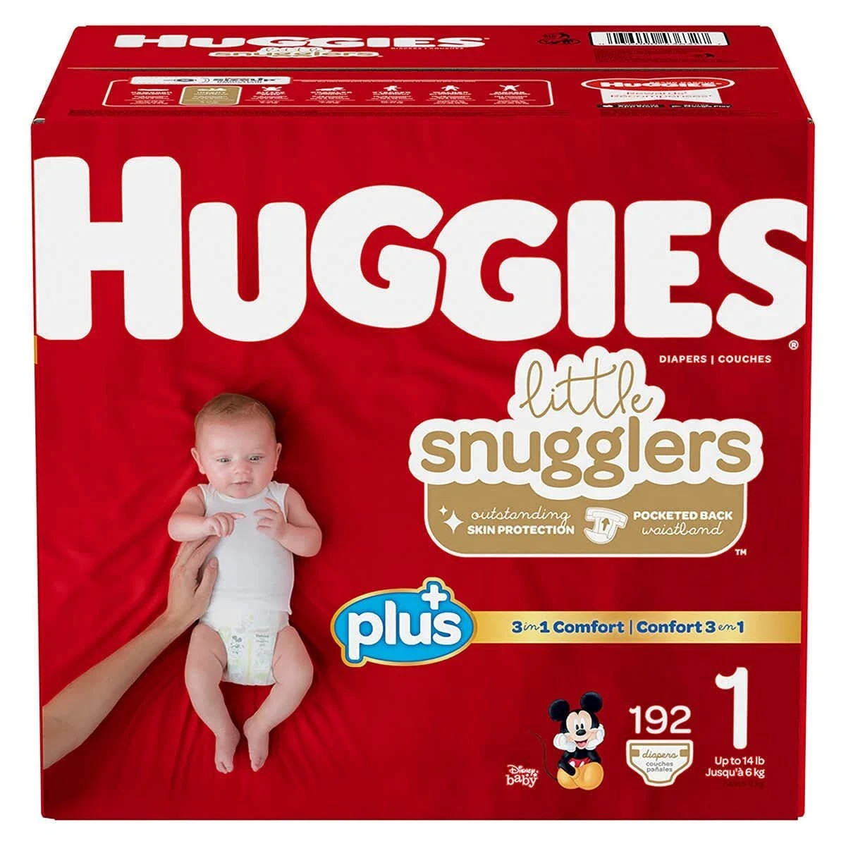 Huggies Little Snugglers Plus Diapers Size 1 Mickey