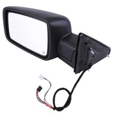 Left/Driver Manual Fold + Heated + Temp Sensor Mirror For 2013-19 Dodge Ram 1500
