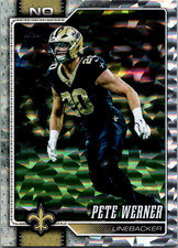 2026 Topps Flagship Holo Foil Pete Werner #44 NEW ORLEANS SAINTS