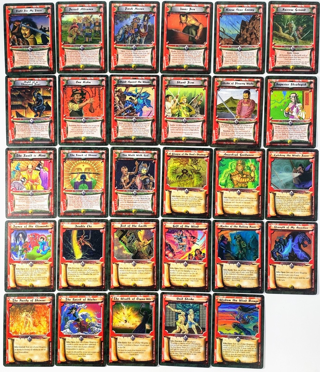 acgカード　　Legend    of     SP⭐︎89 AEG L5R Legend of the Five Rings Crimson & Jade 159/161 Near