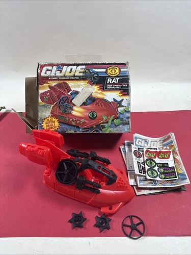 Hasbro GI Joe Cobra  unassembled  RAT Hovercraft ARAH Vehicle With Original Box