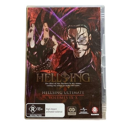 Hellsing Ultimate Volumes IX-X DVD Madman Entertainment Japan R4 R18+ PAL OVA