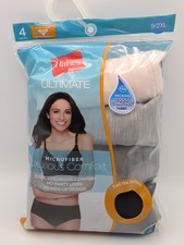 Hanes Ultimate Microfiber Cool Comfort Panties 4-Pack Women's Low Rise Brief