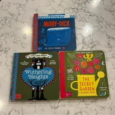 Lot of 3 Babylit Books Wuthering Heights Moby Dick The Secret Garden Baby Kids