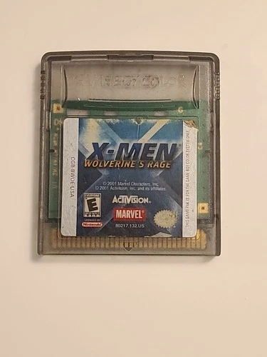 X-Men Wolverine's Rage Nintendo Game Boy Color Authentic Cartridge Only