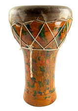 Darbuka Ceramic 16&frac12;" Tall Drum With Cover Percussion Doumbek Handmade