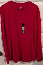 NWT Athletic Works Men's Long Sleeve Tri Blend Tee