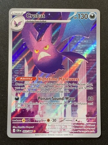 Crobat 093/086 - Illustration Rare - Chaos Rising - Pokemon TCG