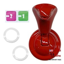 Car Push Start Button Cover, Metal Engine Start Stop Button Cover, Cool Red