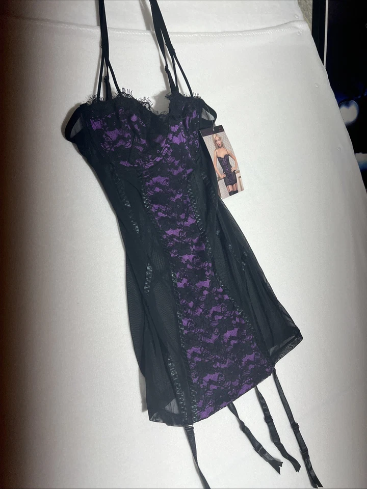 Ligas extraíbles Seven Til Midnight Chemises y encaje para mujer talla M Foto 3 de 4