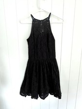 Gaze Black Lace Mini Dress Size Small