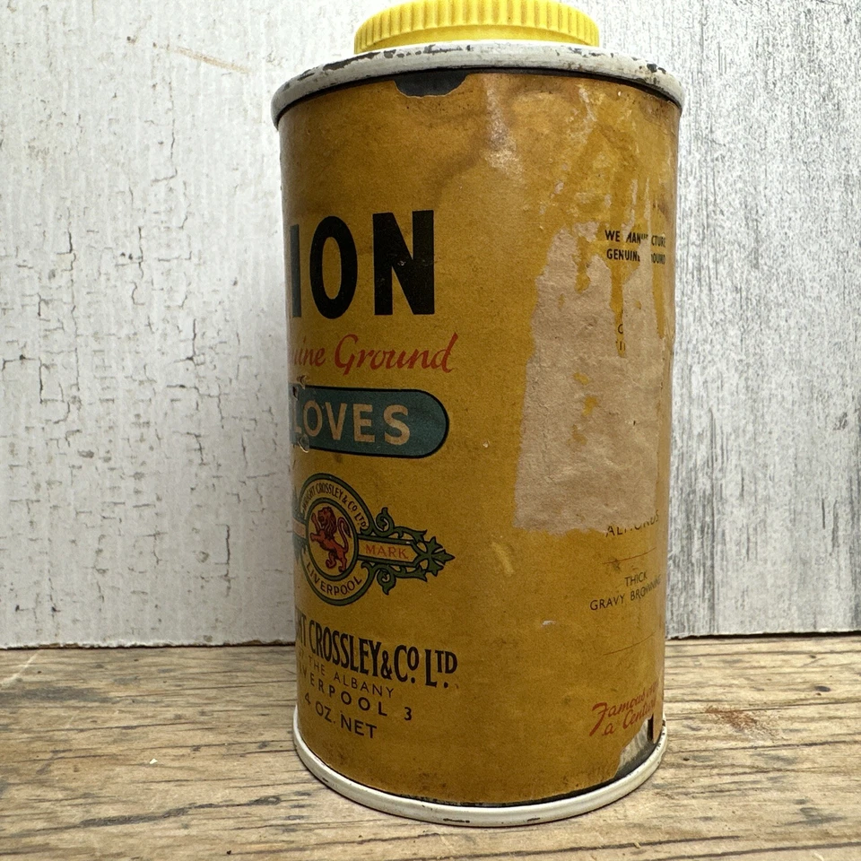 Vintage Lion Wright Crossley & Co Cloves Spice Tin Liverpool England Advertising - Image 2 of 4