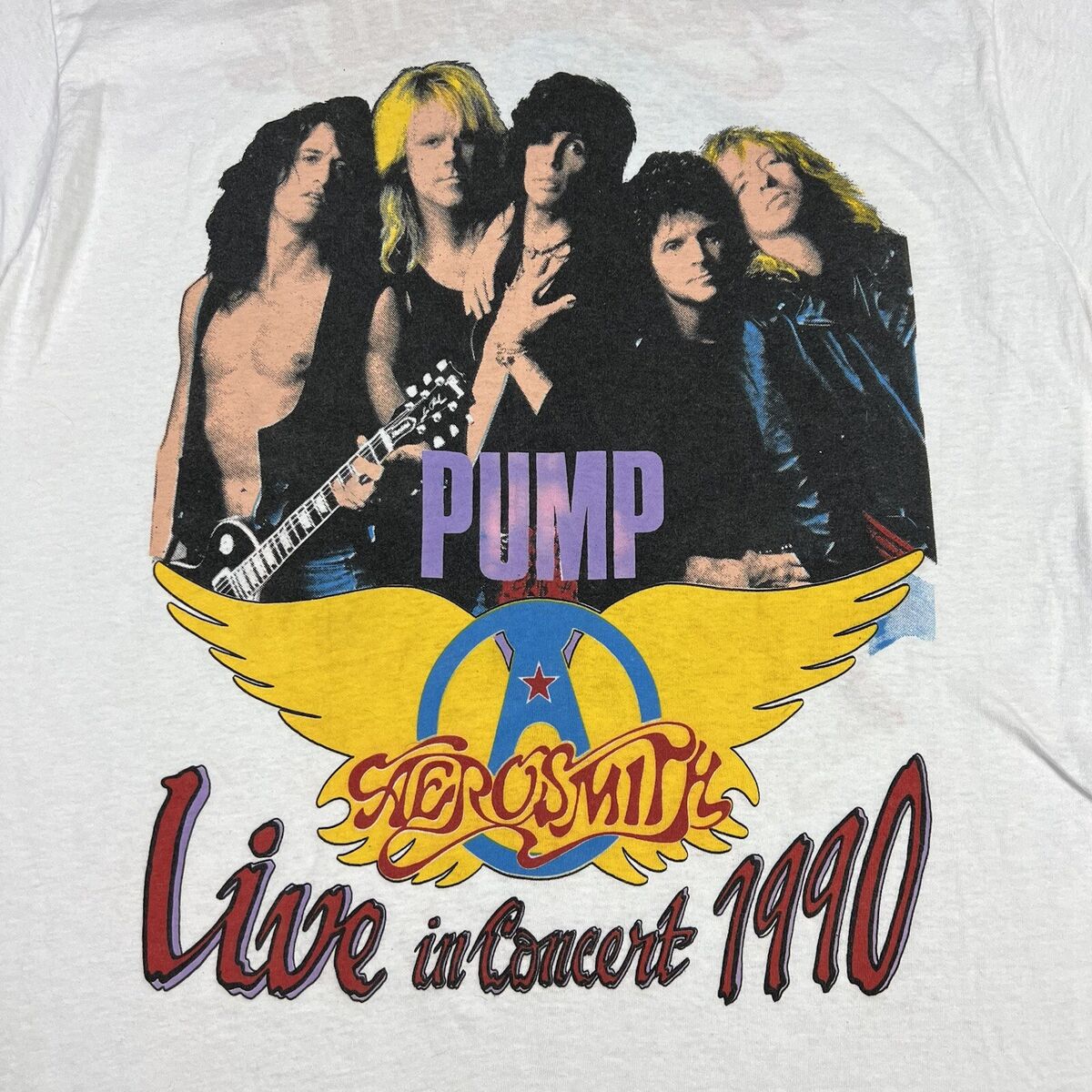 Vintage 90s Aerosmith Pump Tour Concert T Shirt Mens XL Skid Vintage 90s Aerosmith Pump Tour Concert T Shirt Mens XL Skid