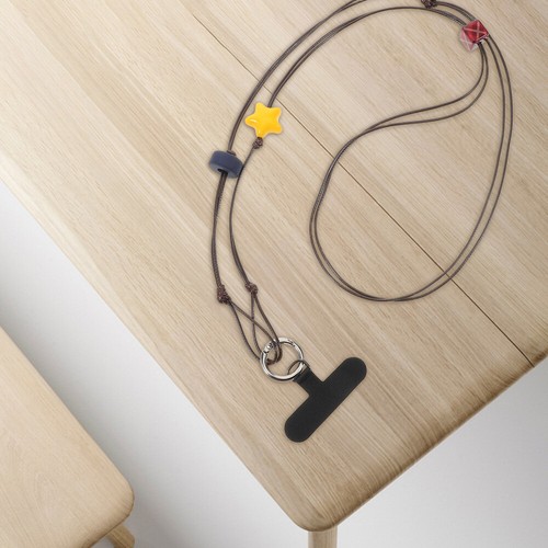 Mobile Phone Ornaments Cell Crossbody Lanyard Black Cord Necklace - Afbeelding 2 van 12