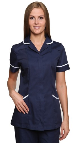 Nightingale Healthcare Tunic Nurses Doctors Massage Uniform Top Shirt Workwear - Picture 13 of 85