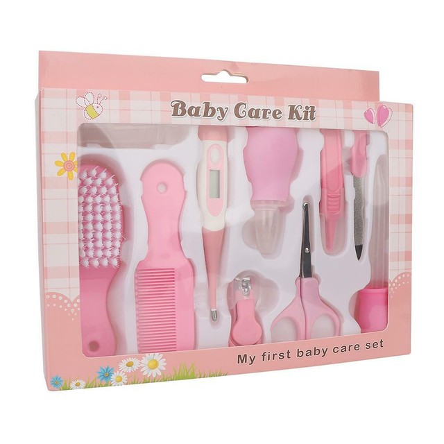 baby nail clippers and hair brush