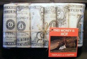 Package Of 6 Vintage 1987 This Money Is Hot Fireplace Campfire