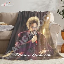 Plaid in pile Simone Cristicchi cantante musica idola idea regalo