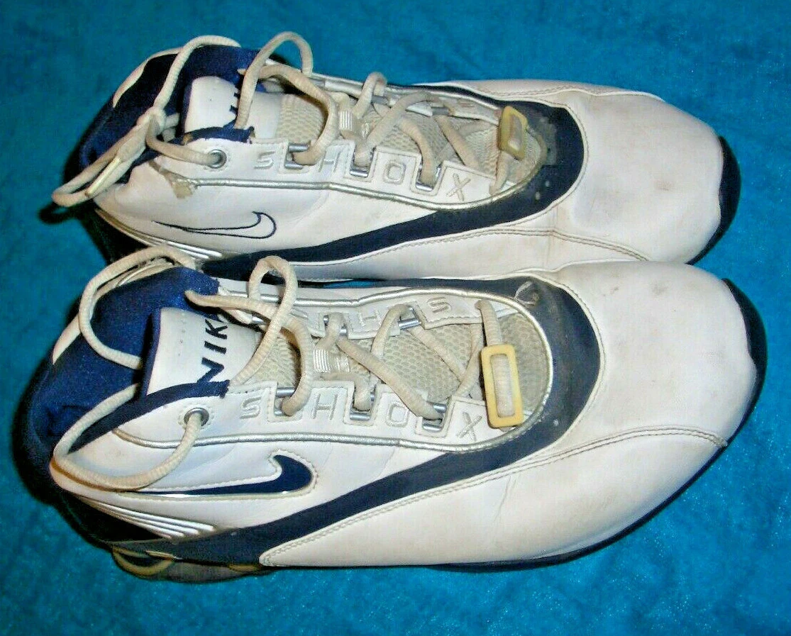 Comorama Sporten solo RaRe 2003 Nike ZOOM AIR Shox Size 13.5 White Blue Vintage Basketball FREE  SHIP! | eBay