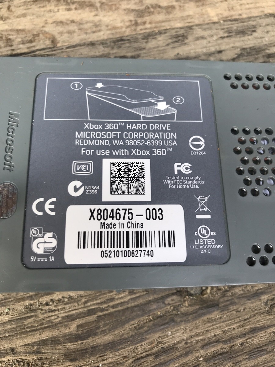 Official Microsoft Xbox 360 External HDD Hard Drive Grey OEM Official Microsoft Xbox 360 External HDD Hard Drive Grey OEM