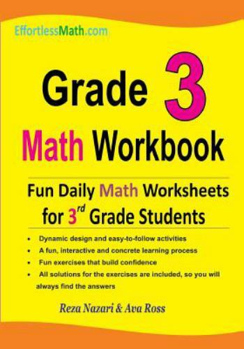 Grade 3 Math Workbook : Fun Daily Math Worksheets For 3Rd Grade Students By Ava Ross And Reza Nazari (2018, Trade Paperback) For Sale Online | Ebay