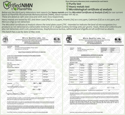 25 grams PlantPills Nicotinamide Mononucleotide NMN Powder >99% Certified Purity - Picture 8 of 12