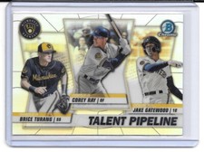 2020 Bowman Baseball - Talent Pipeline #TP-MIL - Ray/Gatewood/Turang