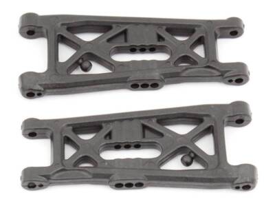 Associated 91871 RC10B6 Front Suspension Arms Flat Carbon