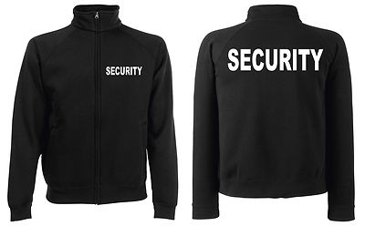 SECURITY Sweatjacke Jacke in schwarz oder marineblau versch. Druckfarben  SE1