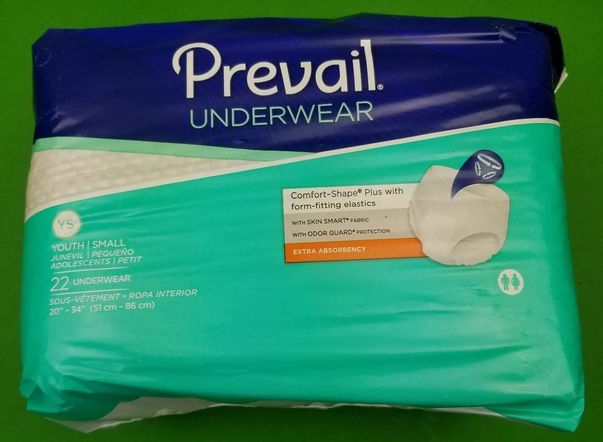 Prevail Underwear Diaper YOUTH SMALL ADULT Pull On PV 511 Pack of 22