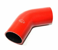 4-Ply Reinforced  3" ID 45 Degree Elbow Silicone Hose Coupler Turbo/Piping Red