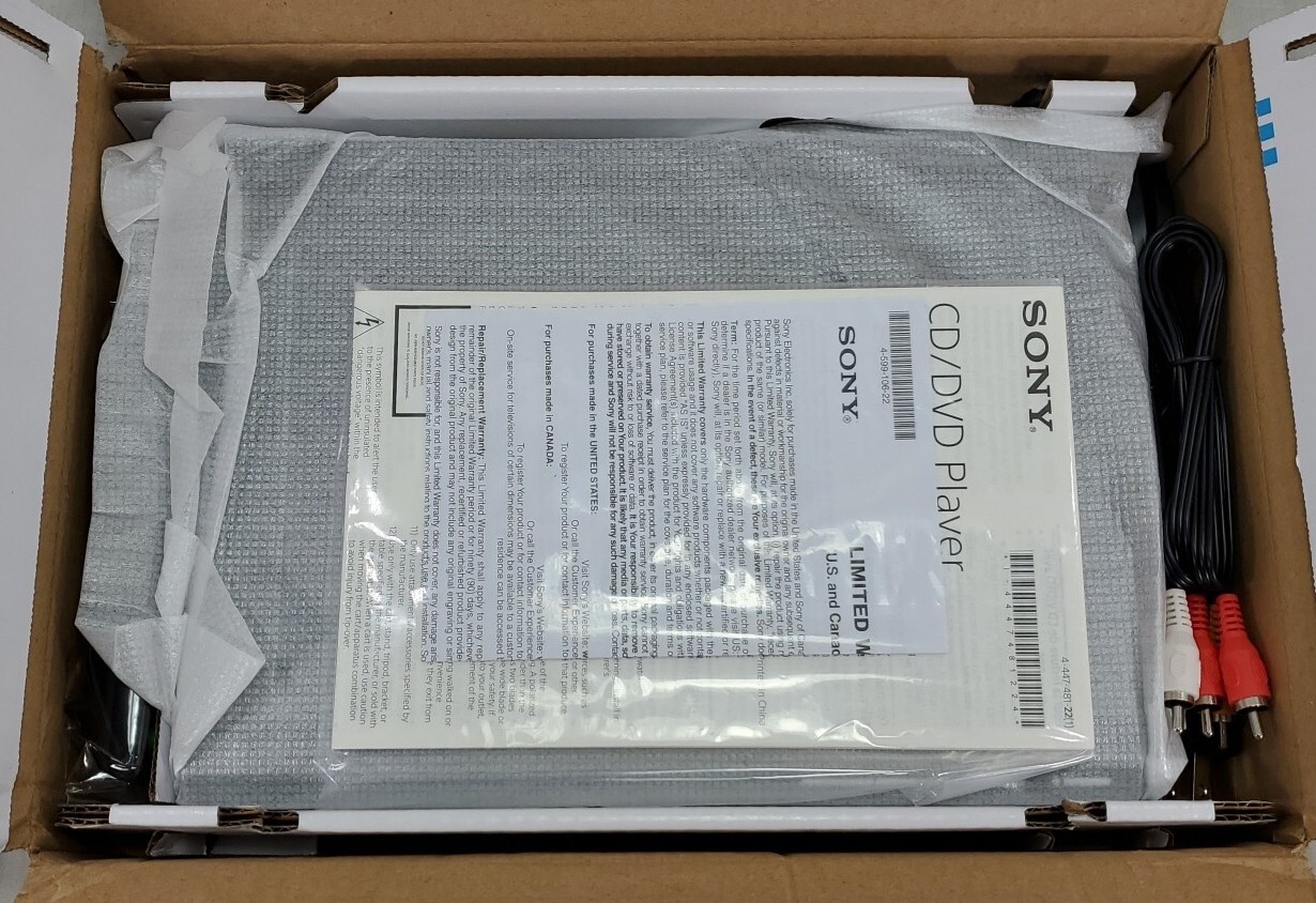 Sony DVPSR510H DVD Player with HD Upconversion Black New, Open Box