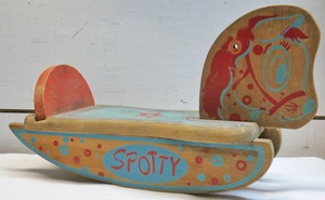 spotty rocking horse