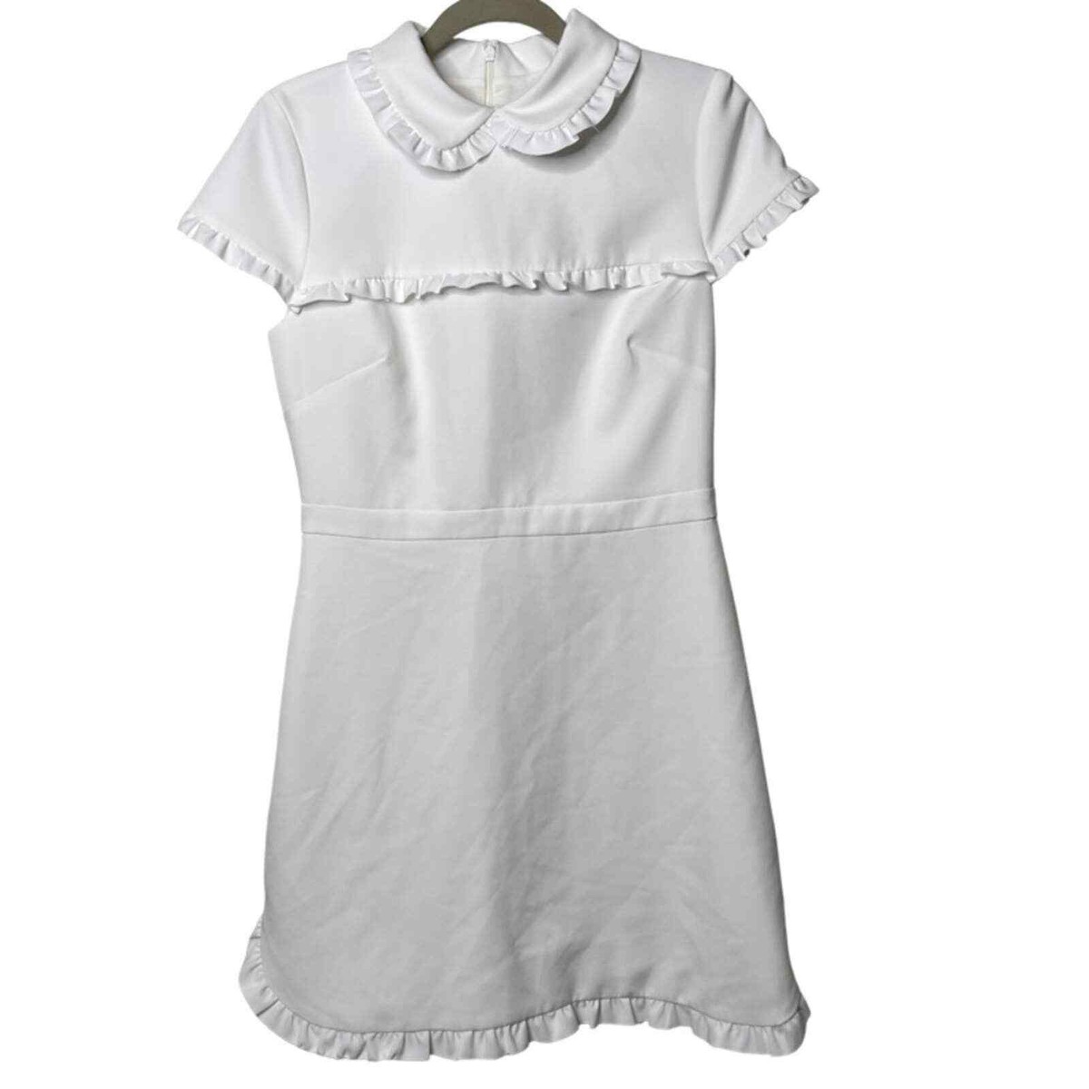 Gal Meets Glam Emma White Ruffle Mini Dress sz 8 | eBay Gal Meets Glam Emma White Ruffle Mini Dress sz 8 | eBay