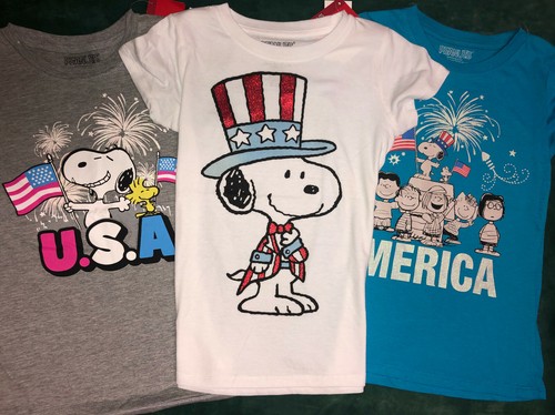 New Snoopy Peanuts T-shirt Tee Kid's 