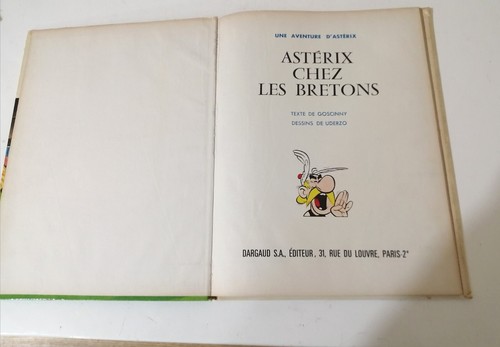 Vintage 1966 ASTERIX Chex les Bretons (In Britain) French Comic Book - Picture 3 of 5
