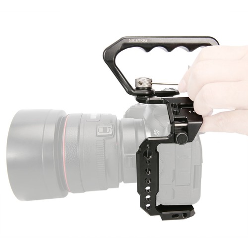 NICEYRIG Camera Cage with Top Handle for Canon EOS R5C / R5 / R6 / R6 Mark II - 第 7/8 張圖片