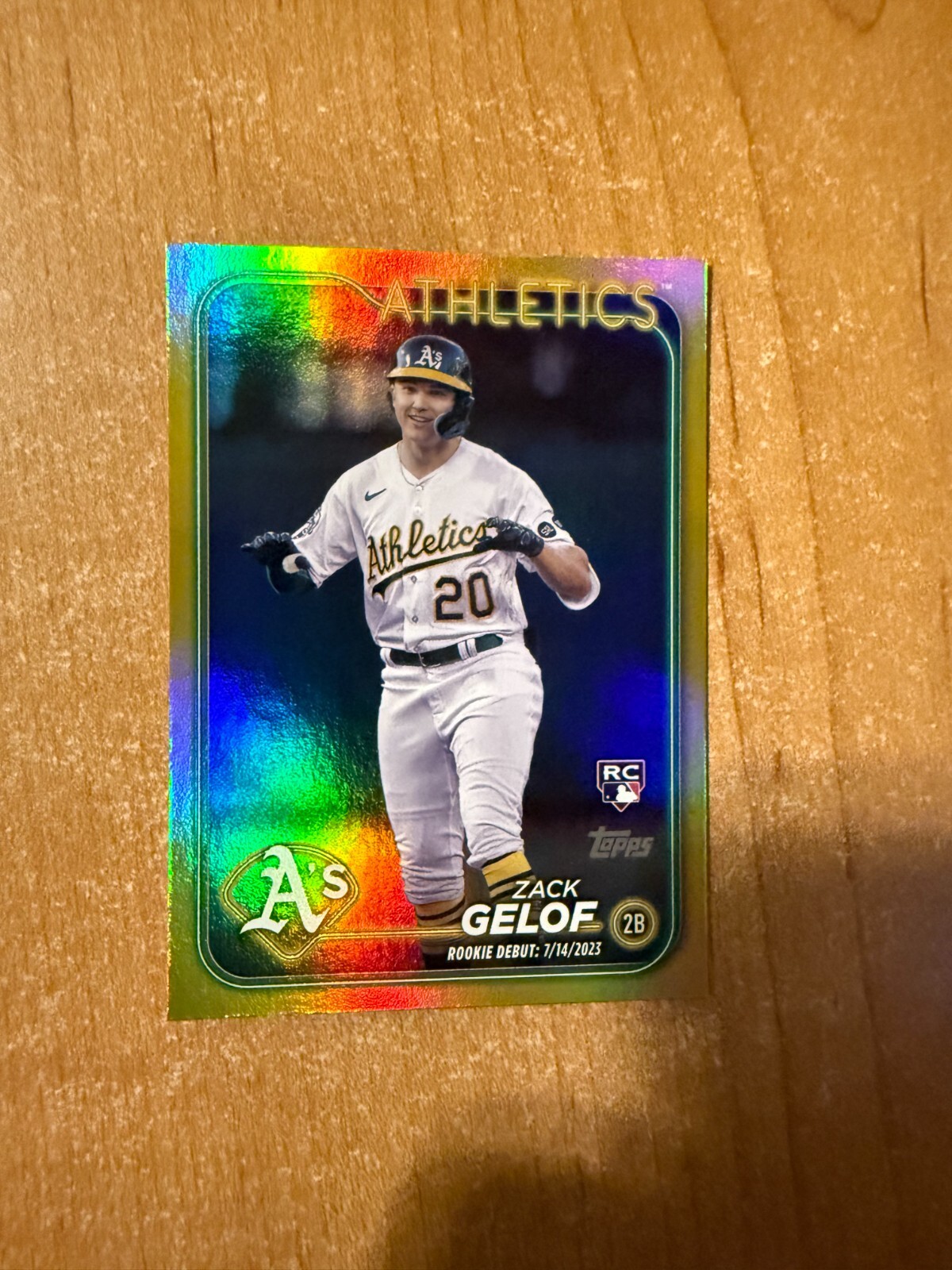2024 Topps Update - Zack Gelof - #US131 Gold Foil Parallel