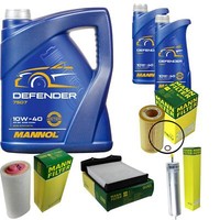 MANN-FILTER Inspektionspaket Mannol 7L Defender 10W-40 FüR Land Rover