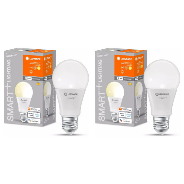 2X Ledvance Smart Wifi Led Lampe E27 Dimmbar GlüHbirne Warmweiß 75W Leuchtmittel-image