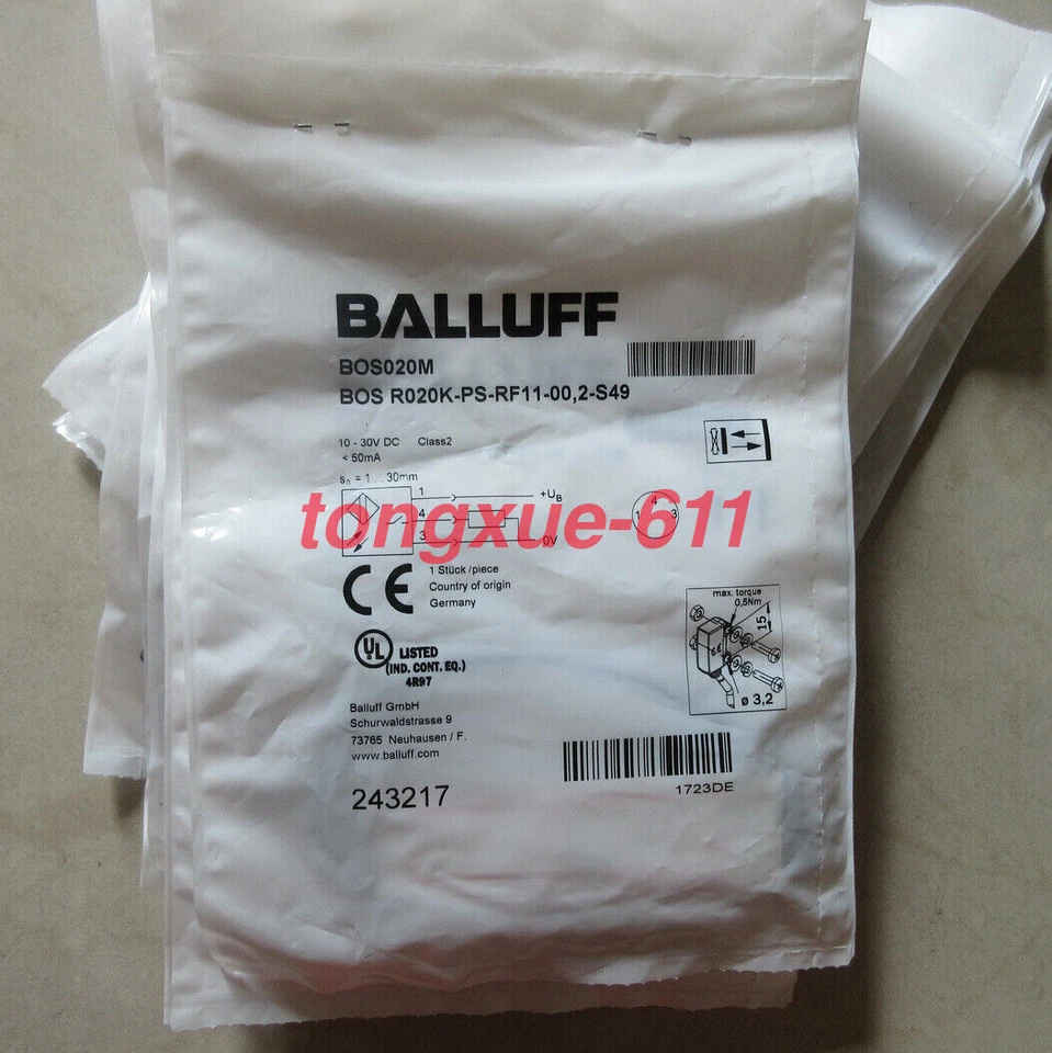 1pc New balluff BOS R020K-PS-RF11-00,2-S49 Proximity Switch Via FedEx or DHL - Image 2 of 3